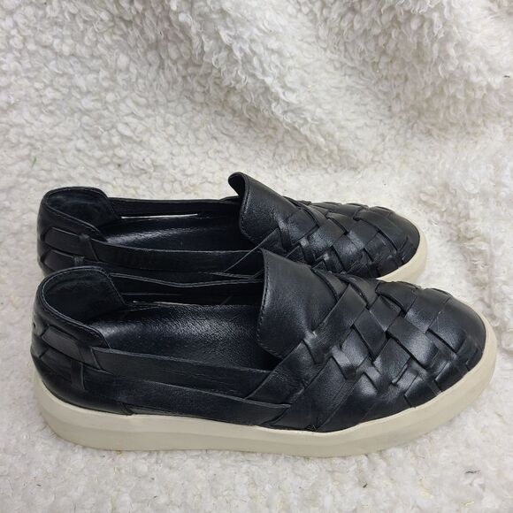 Frye black Brea Huarache Slip On sneaker shoes sz 6 - Picture 1 of 8